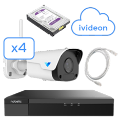 NBLR-NVR-0402L без PoE  + 1ТБ HDD + 4 камеры V Ursa Minor