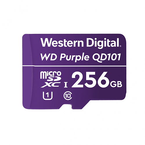 Карта памяти Micro SDXC 256GB Class 10 WD Purple Western Digital WDD256G1P0A