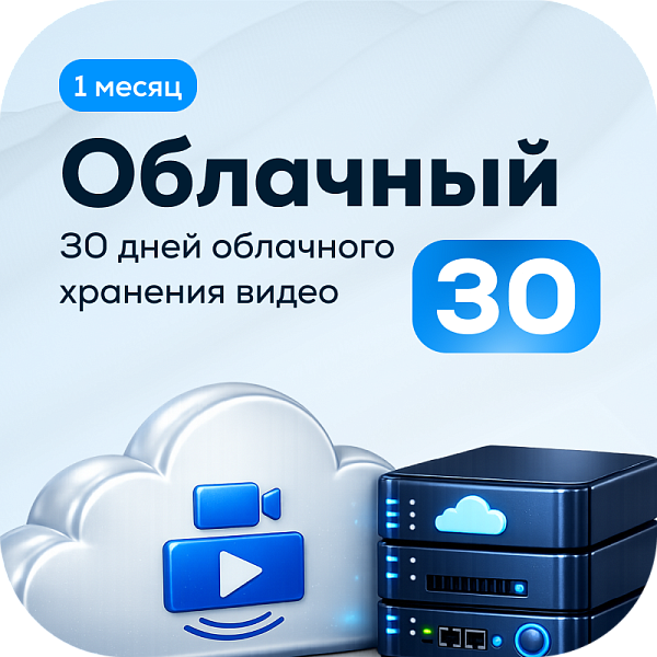 Тариф Облачный 30 на 1 камеру (1 месяц)